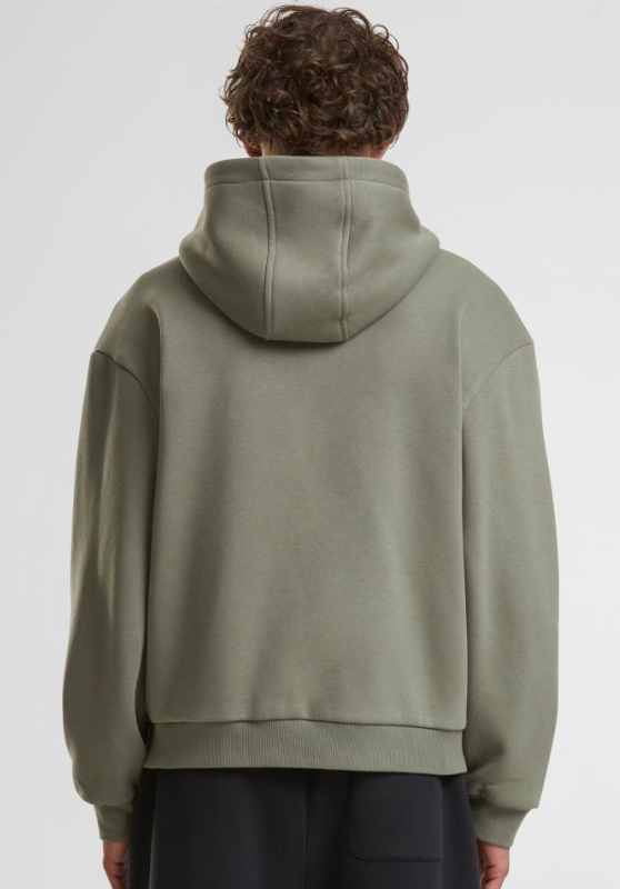 ZIP HOODIE PALE OLIVE