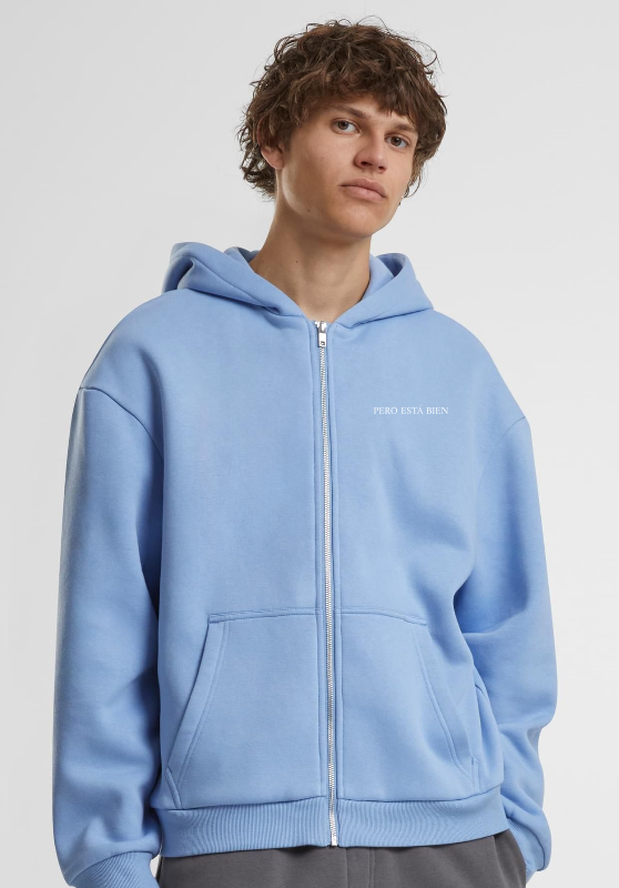 ZIP HOODIE POWDER BLUE
